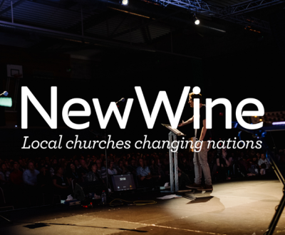 A Banner with "NewWine"