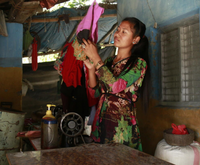 A sponsored child in Nepal, speech impaired from birth.