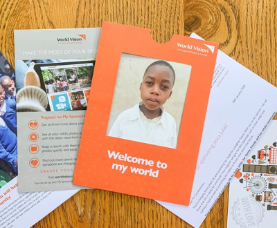 UK based welcome pack to introduce people to World Vision