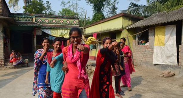 A group of girls