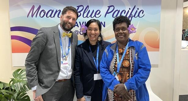 Maurice at COP29 with Solomon Islands team