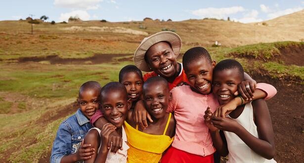 Group of girls smiling