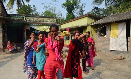 A group of girls