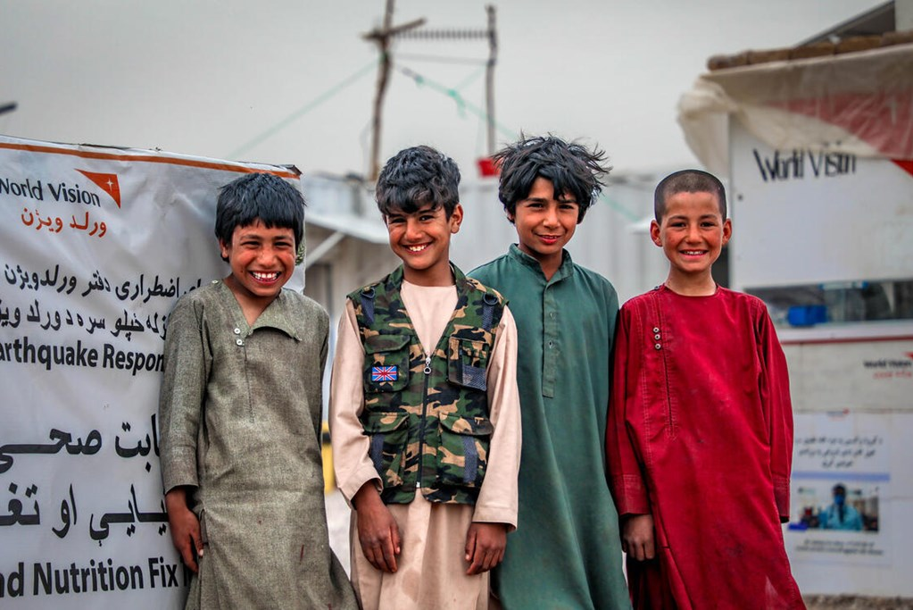 Children at our Zindajan child-friendly space in Afghanistan.