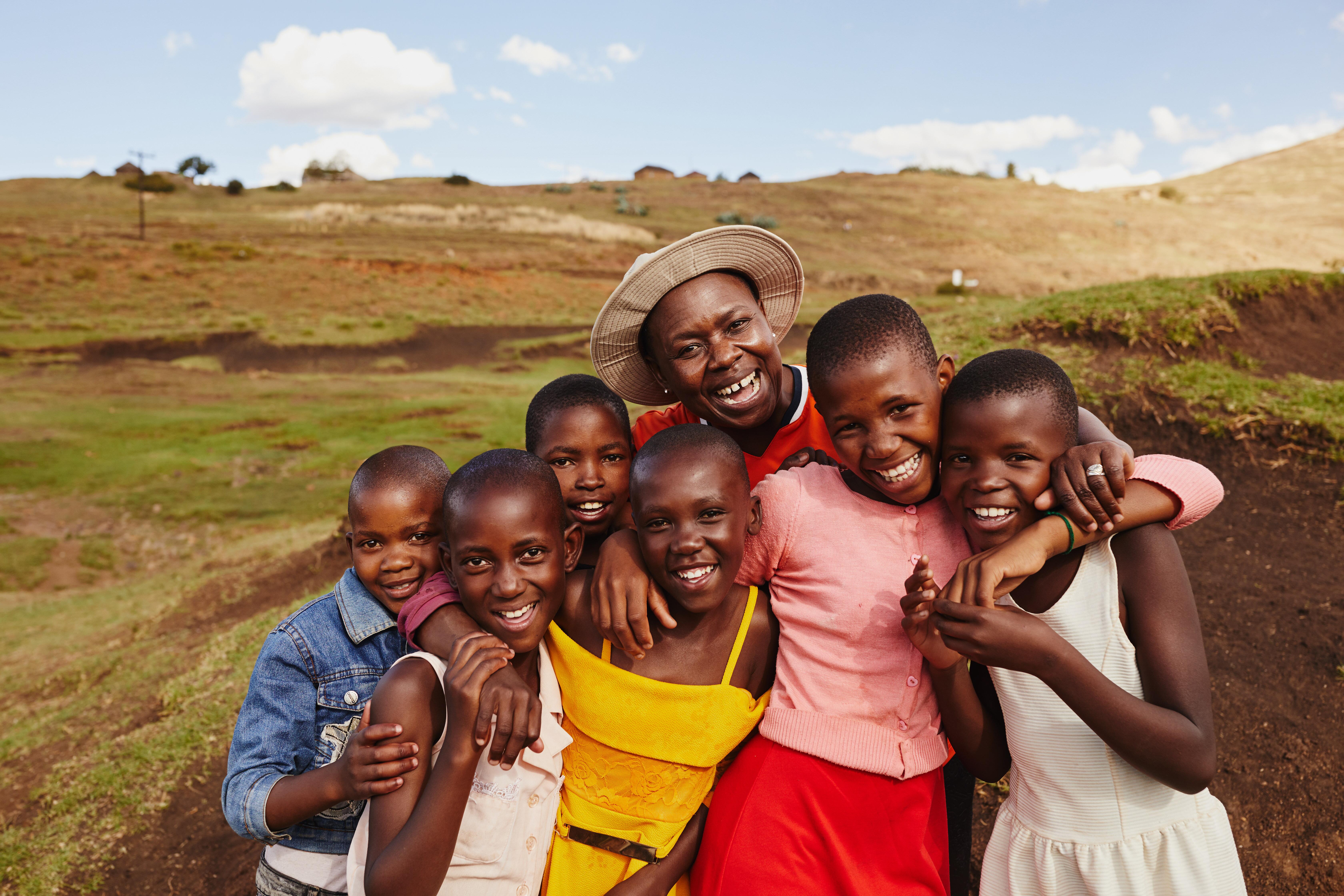 Group of girls smiling