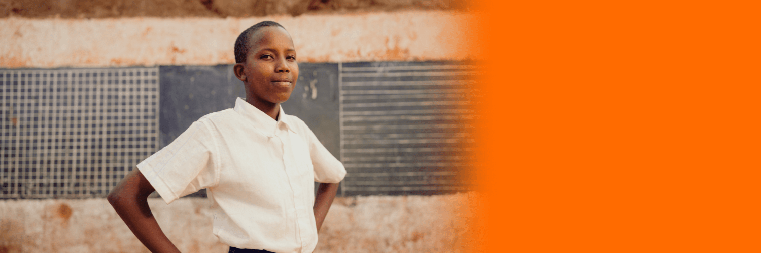 A girl looking confident